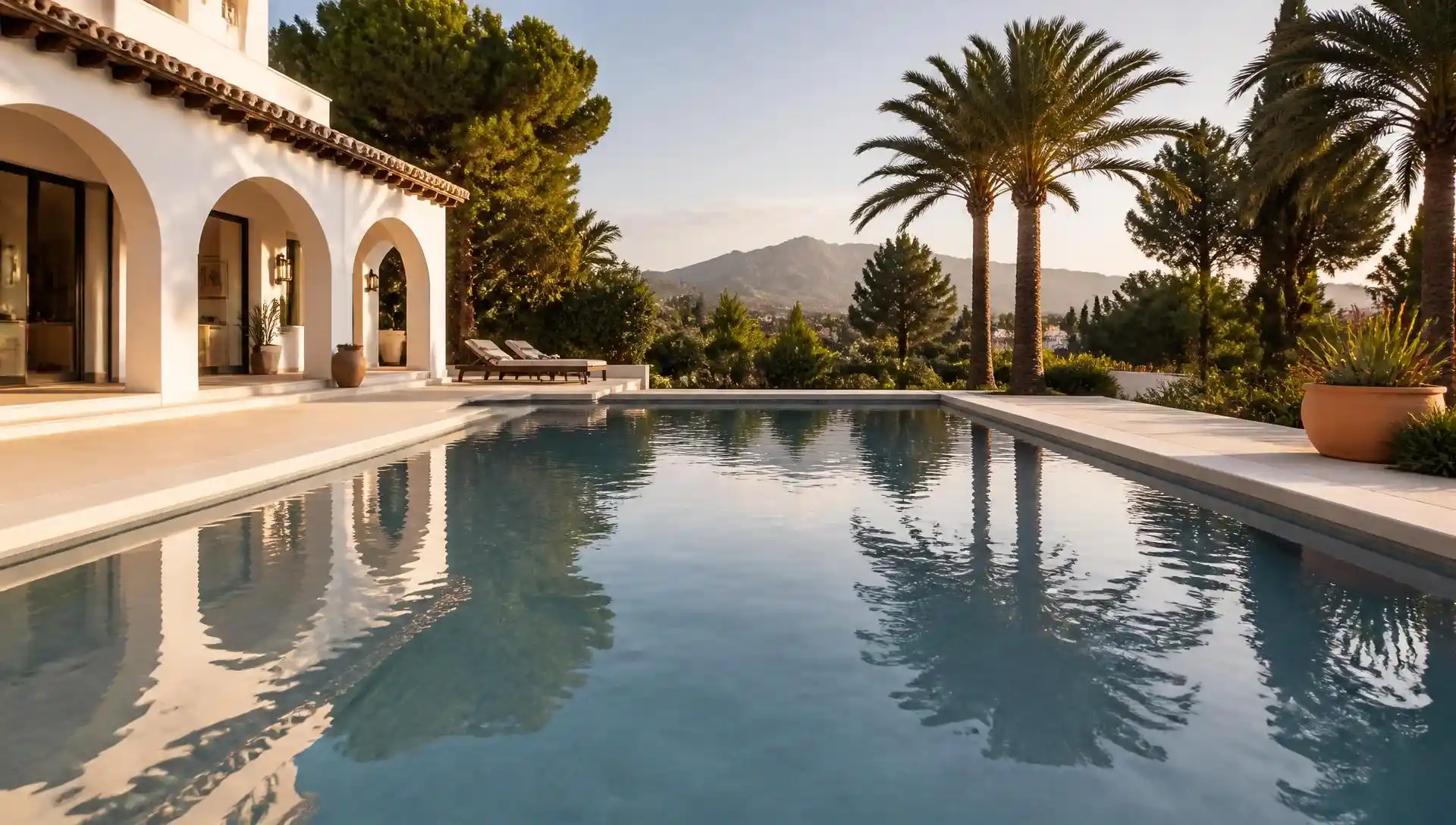 Piscine rénovée en PVC armé dans une villa de la région d'Alicante